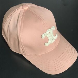 Pink Baseball Cap with Logo